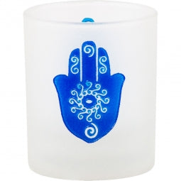 Fatima Hand - Etched Candle Holder