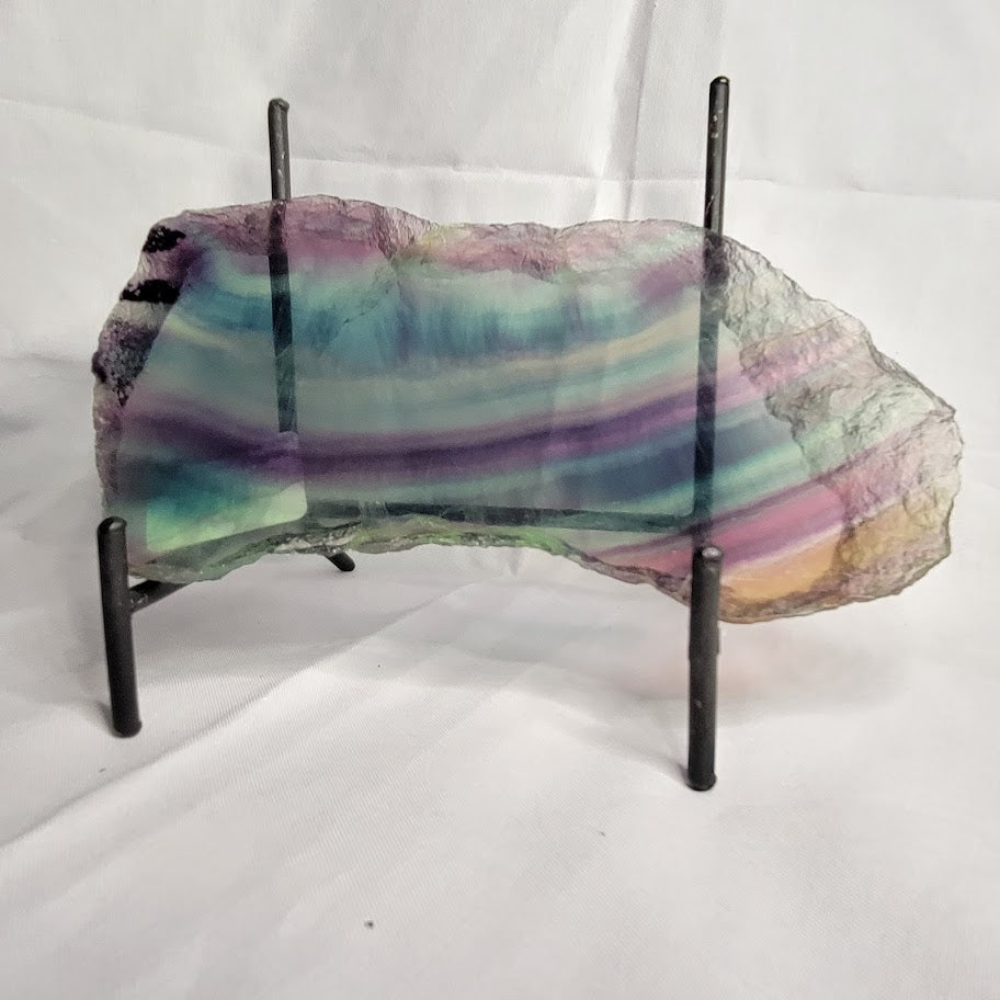 Fluorite AA Polished Slice Med
