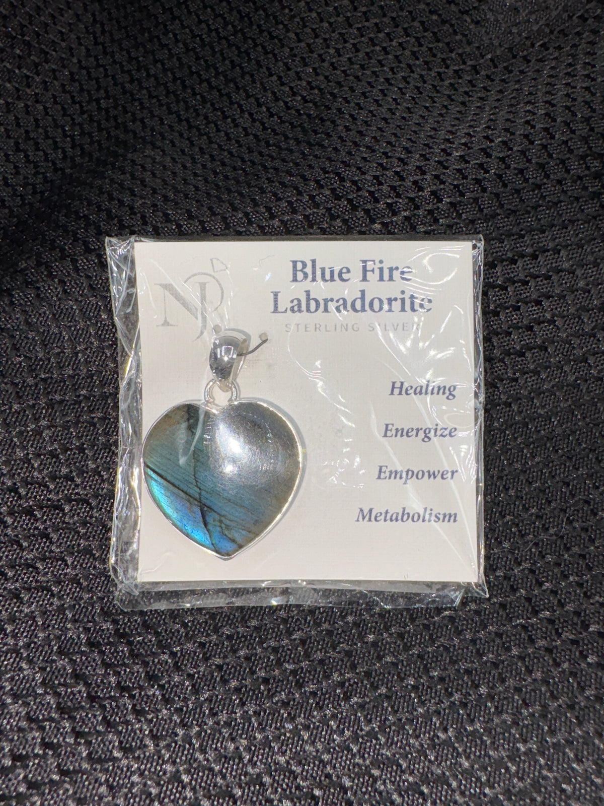 Sterling Silver Labradorite Heart - Pendant