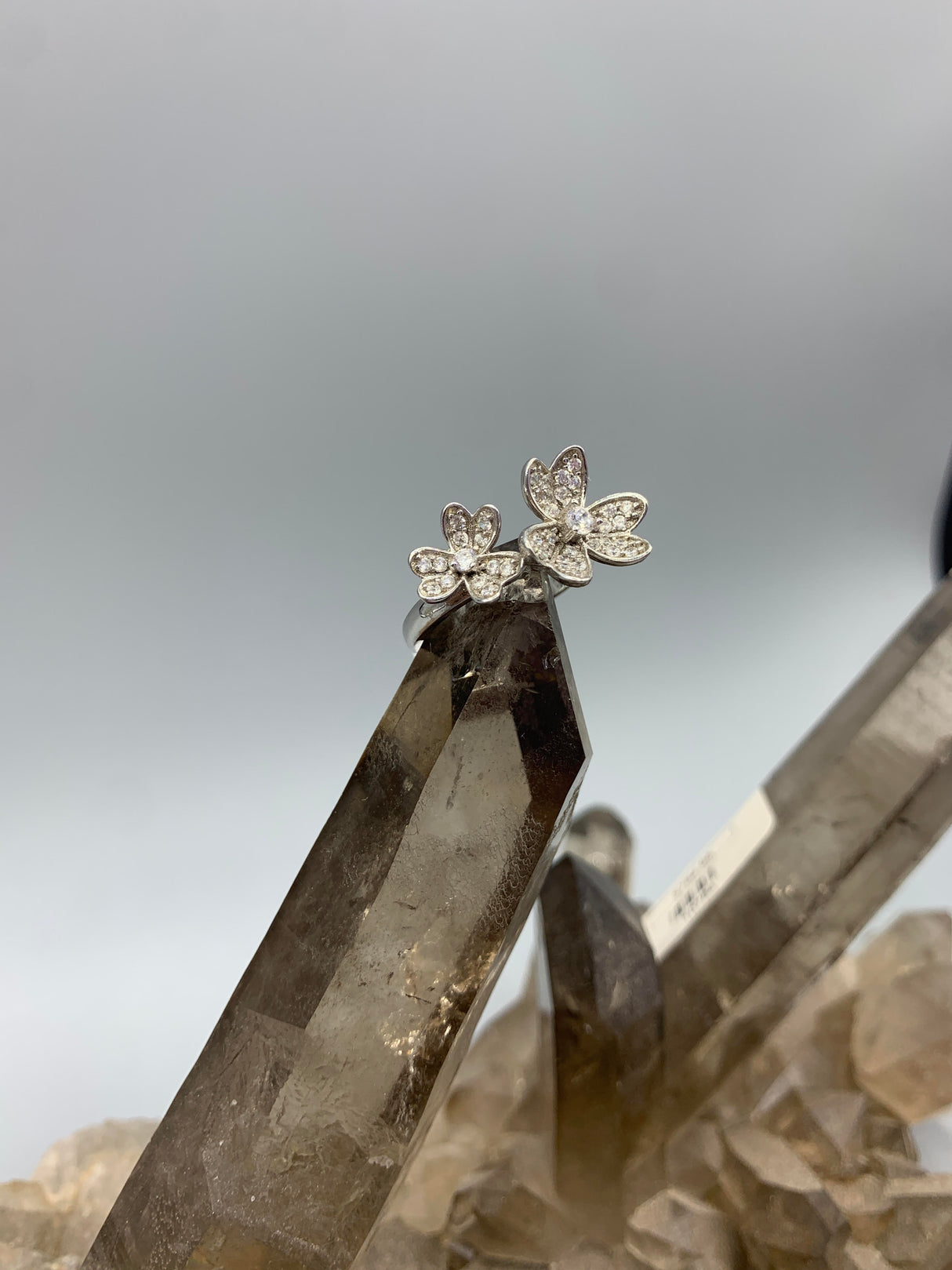 Sterling Silver Flower Ring - Size 6