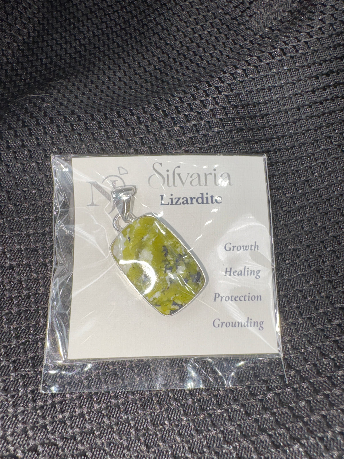 Sterling Silver Lizardite Serpentine - Pendant