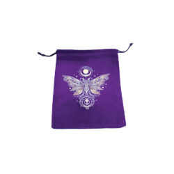 Mystical Moth - Velvet Tarot Bag (6x8")