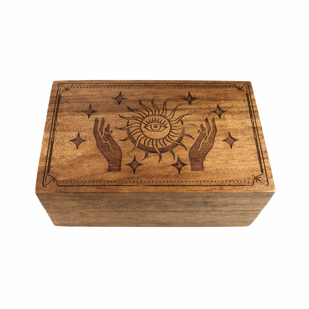 Solar Wooden Box 4x6"