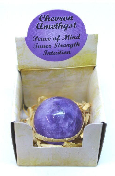 Chevron Amethyst - Sphere Gift Box