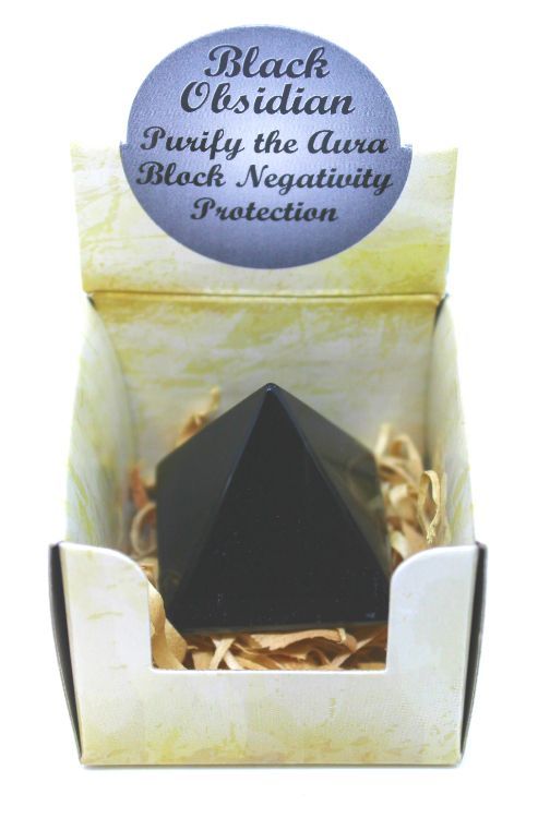 Black Obsidian - Pyramid Gift Box