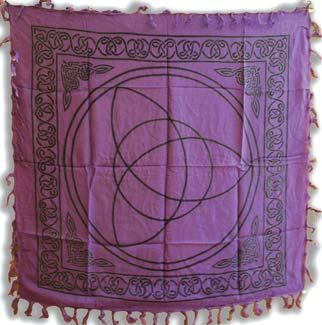 Triquetra Purple - Altar Cloth (36x36)