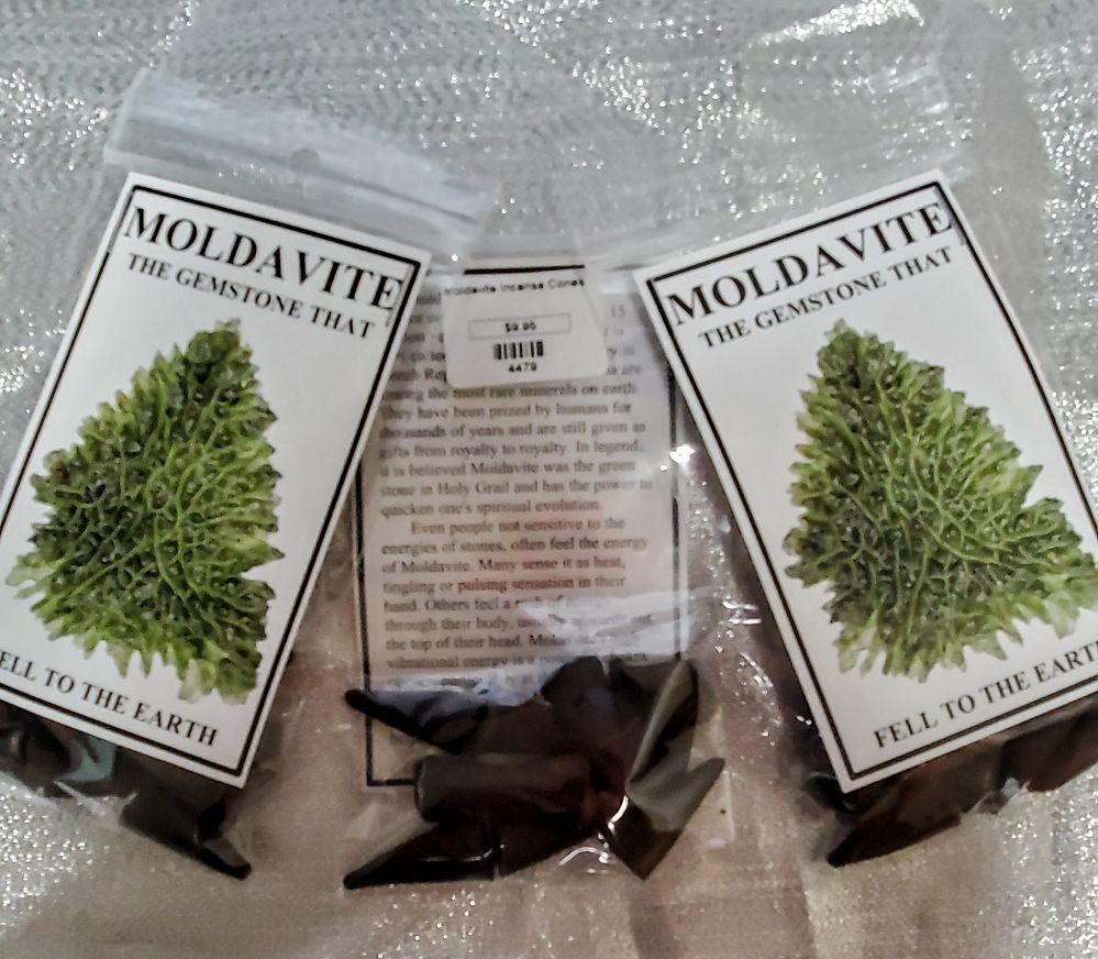Moldavite Incense Cones