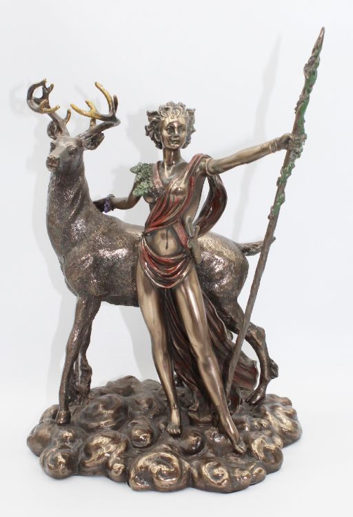Moon Diana Statue 10.25"