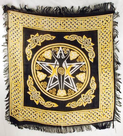 Pentagram Goddess - Altar Cloth