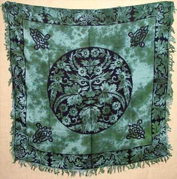 Greenman Tie Dye - Altar Cloth (36x36)