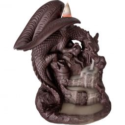 Backflow Burner - Dragon on Castle (5.75")