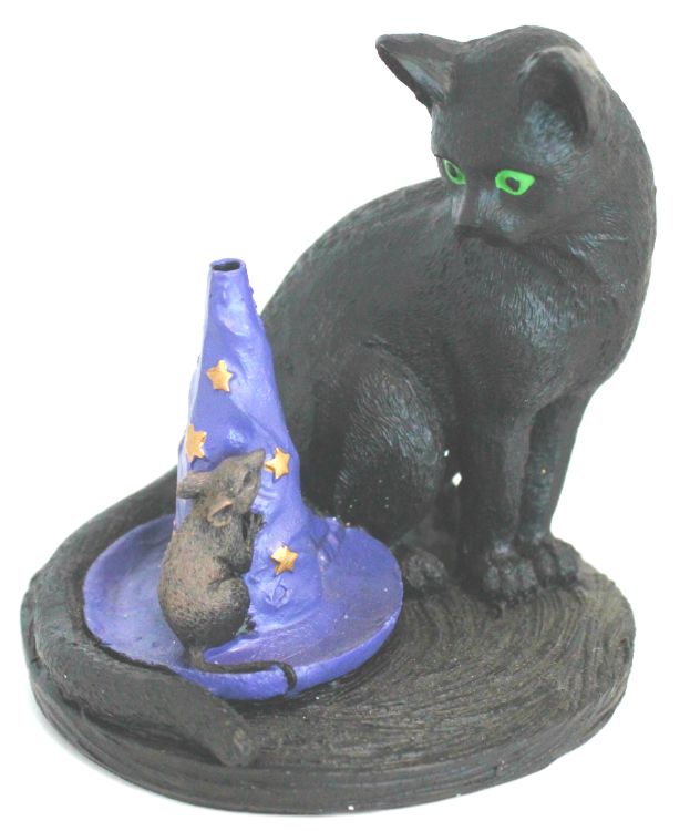 Magical Cat & Mouse - Incense Burner (4")