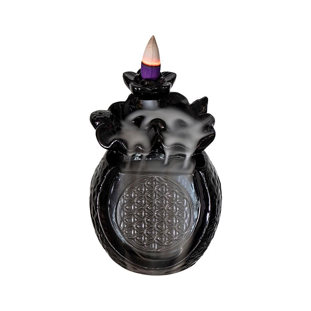 Backflow Burner - Flower of Life Waterfall (4.5")