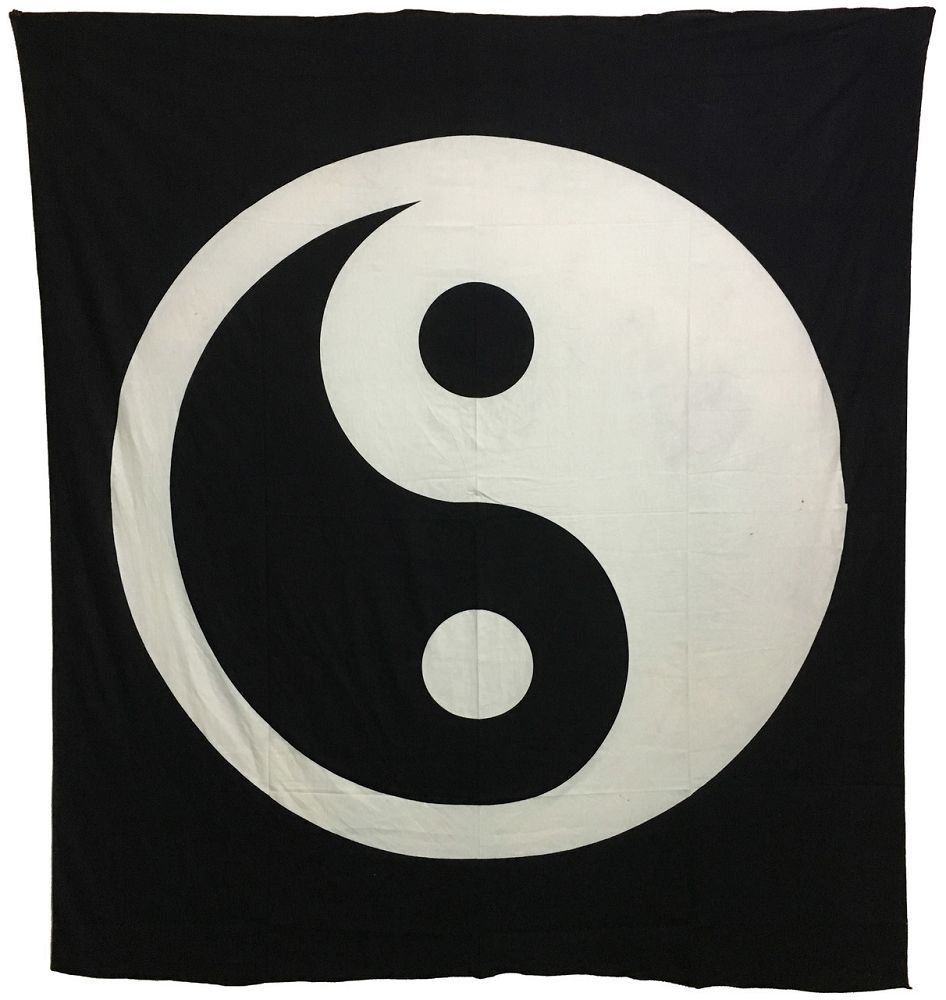 Yin Yang Black & White - Tapestry (84x96)