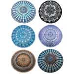 Mandala Design Round - Tapestry (60"D)