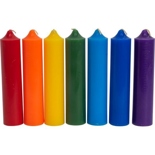 Chakra Meditation Pillar Candle