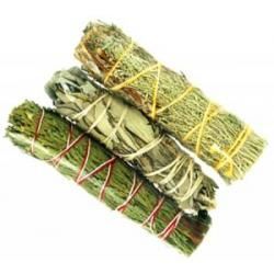 Cedar, White & Blue Sage Smudge