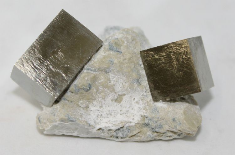 Spanish Pyrite Cubes on Matrix