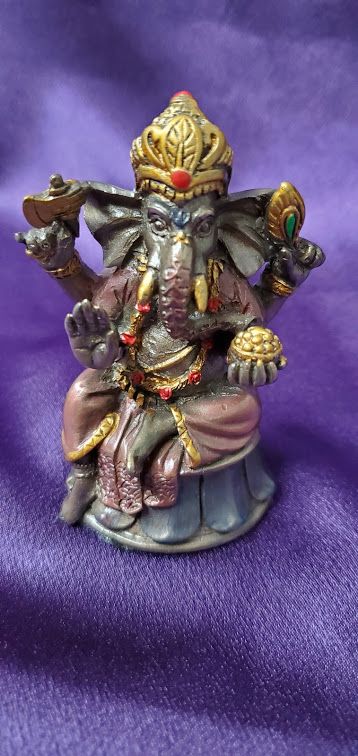 Mini Ganesha Resin 3.5"