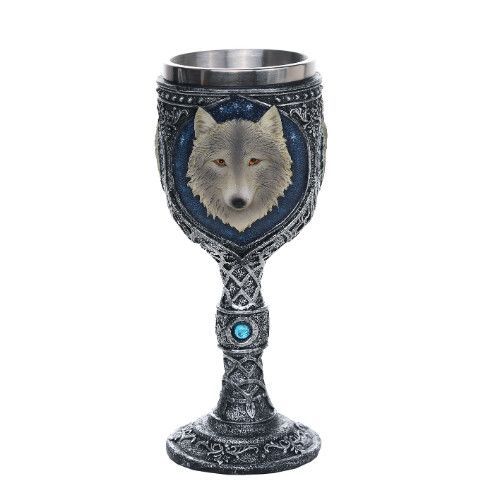 Wolf Goblet (7.5"H)