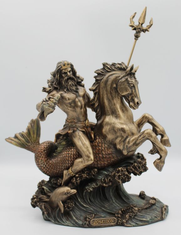 Poseidon with Trident (9")