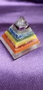 Chakra 7 Stone Pyramid Medium