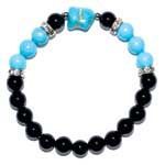Black Onyx & Turquoise Bracelet