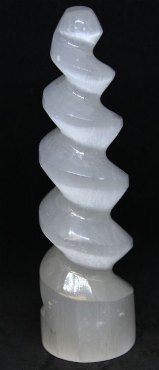 Selenite Spiral Point - Small