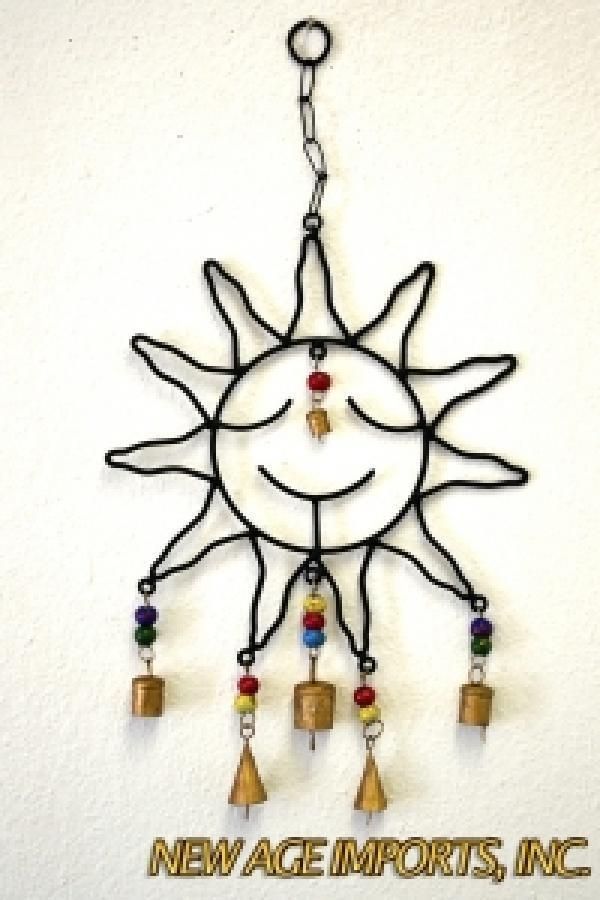 Sun Wind Chime W/ Color Beads