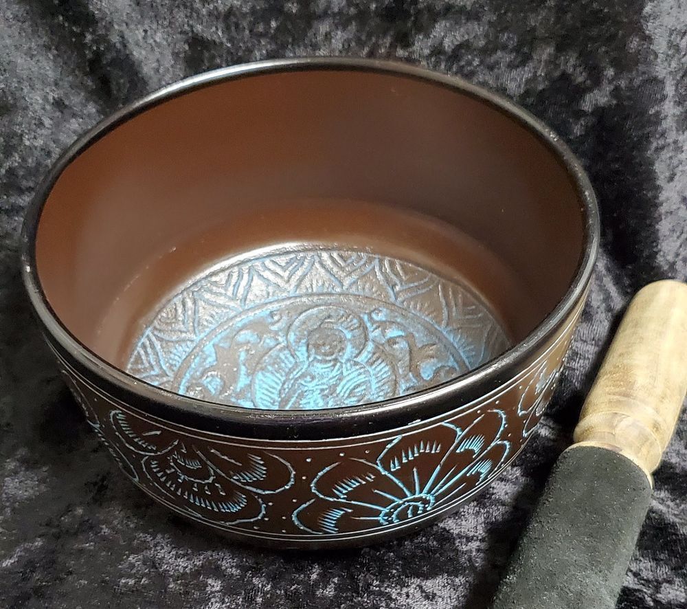 Singing Bowl-Brown/Blue 7"