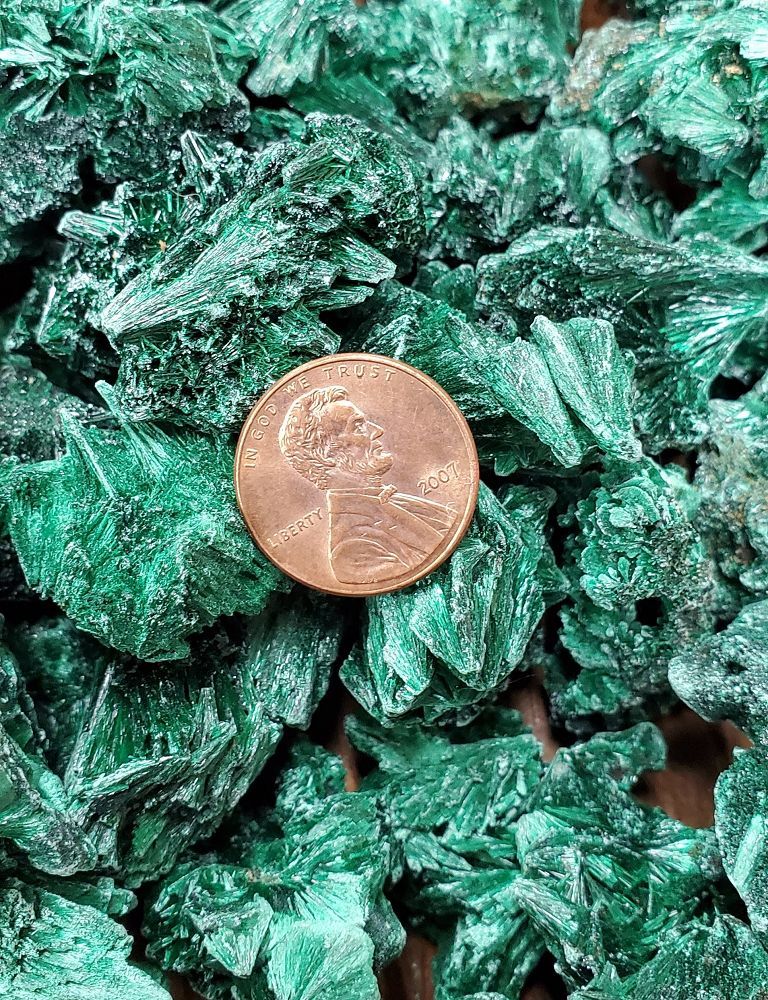 Raw Malachite Clusters Sm