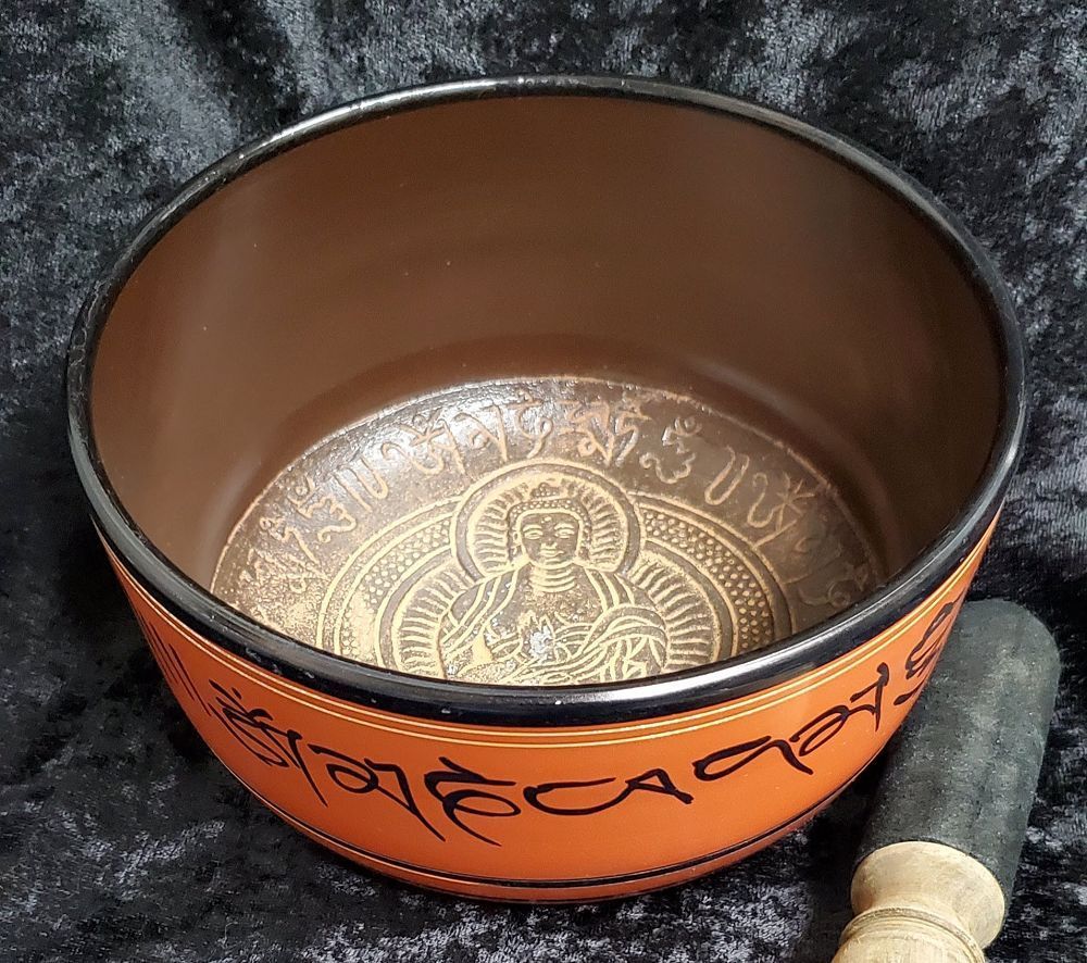 Singing Bowl-Orange 6.5"