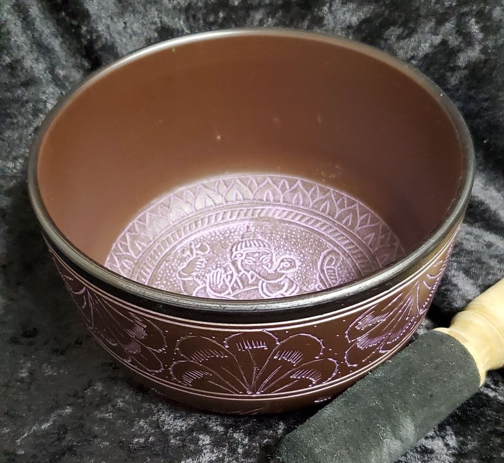 Singing Bowl-Brown/Purple 7"