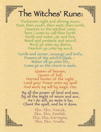 Witches' Rune Poster