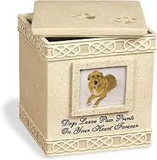 Dog Paw Print Box - Pet Urn