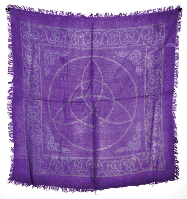 Triquetra Purple - Altar Cloth (18x18)