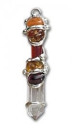 Fire Baby Wand Pendant