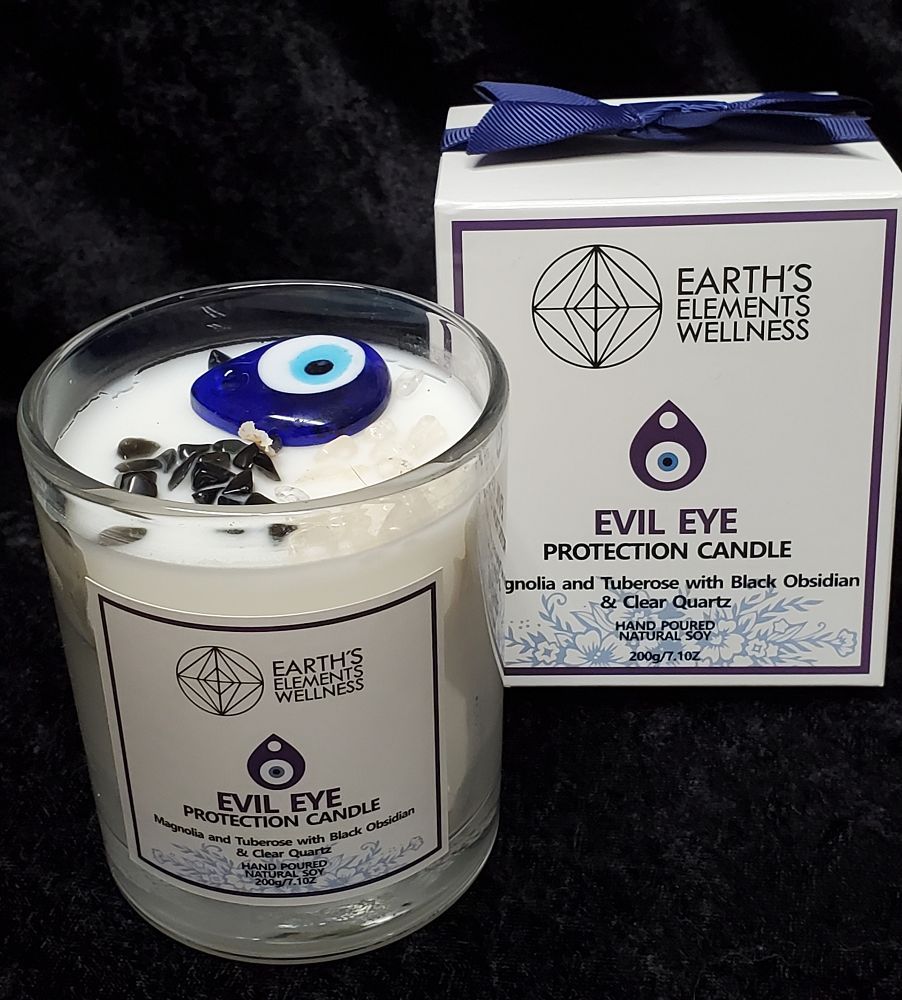 Crystal Candle - Evil Eye