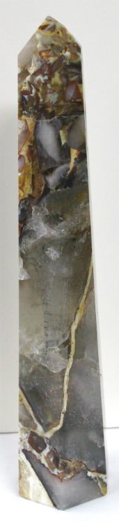 Mosaic Chalcedony Obelisk - 14"H