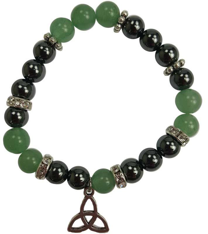 Aventurine & Hematite Triquetra Bracelet