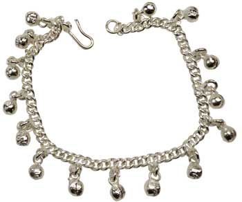 Silver Bell Anklet