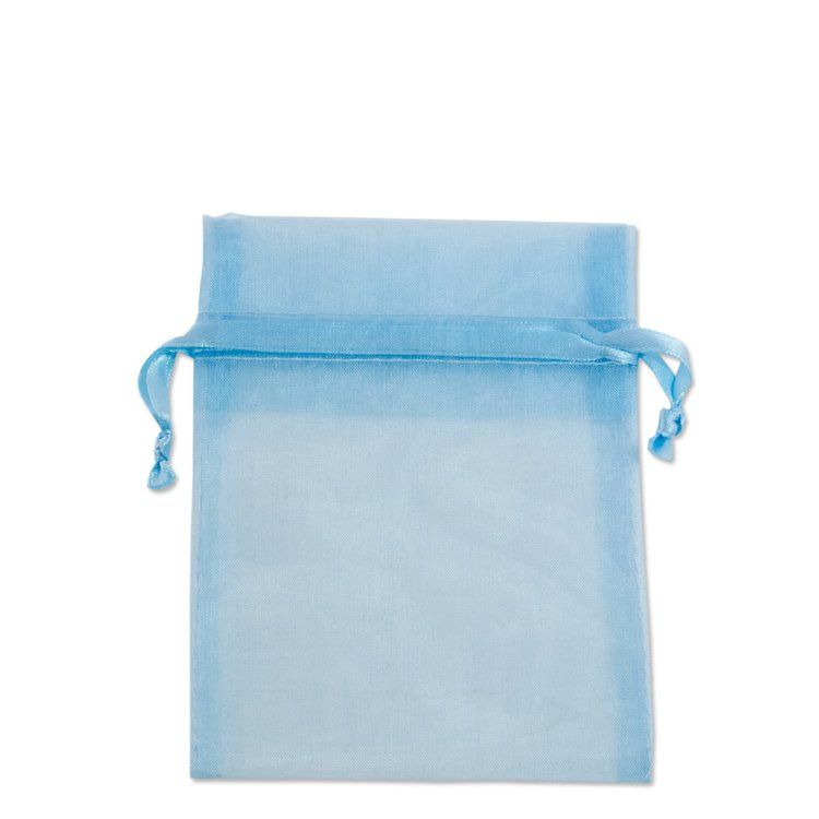 Sea Blue - Organza Drawstring Bag (4x6")