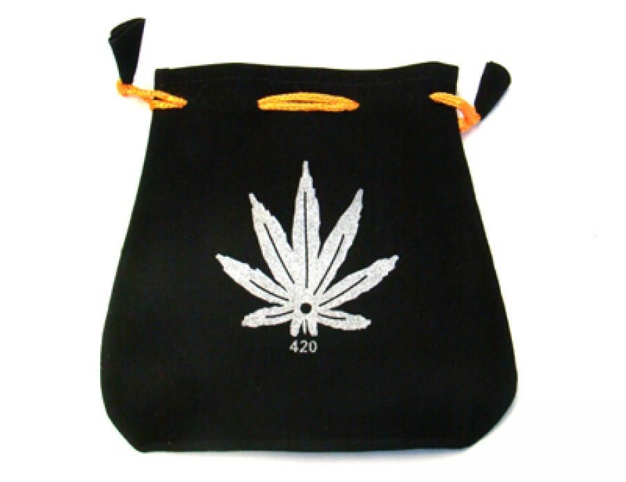 Marijuana Leaf Velvet Bag