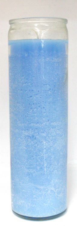 7 Day Candle - Light Blue
