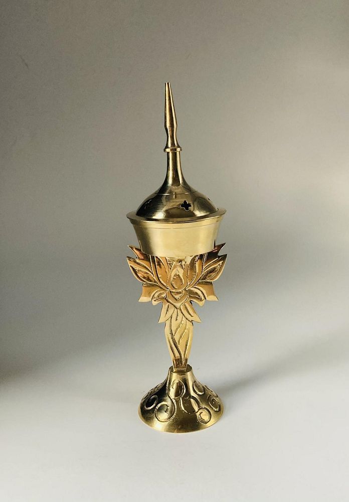 Brass Burner - Lotus (7.5")