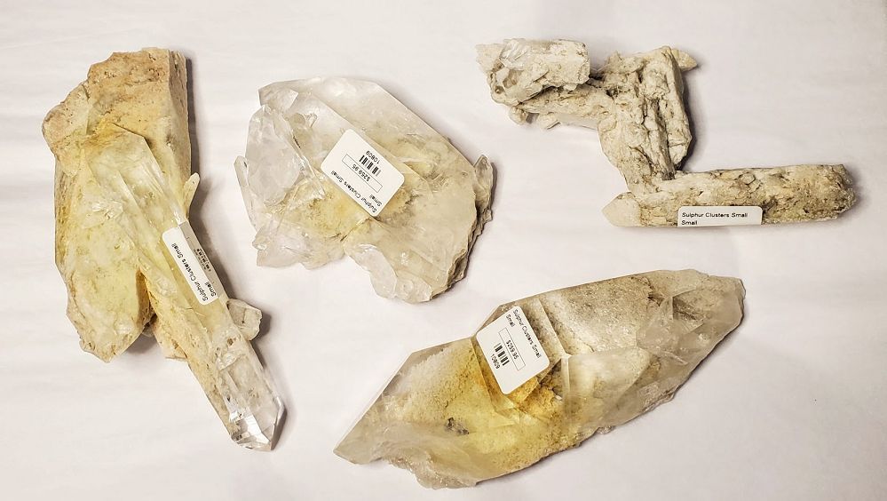 Sulphur Quartz Cluster Sm