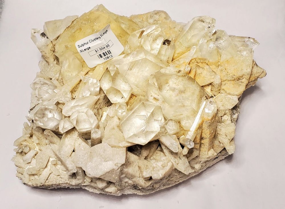 Sulphur Quartz Cluster XL