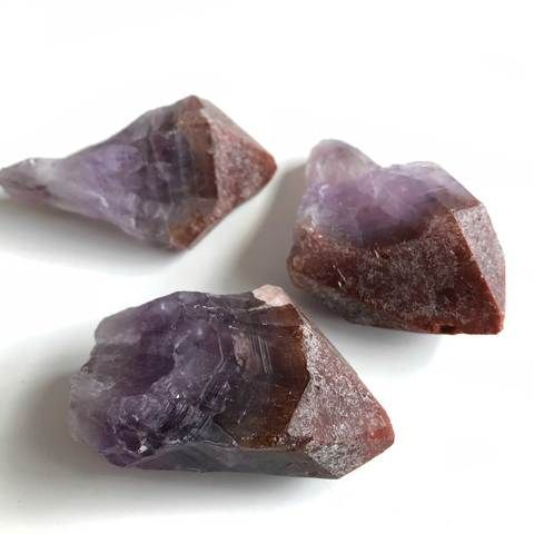 Cacoxenite with Amethyst Rough - Medium (1.5")