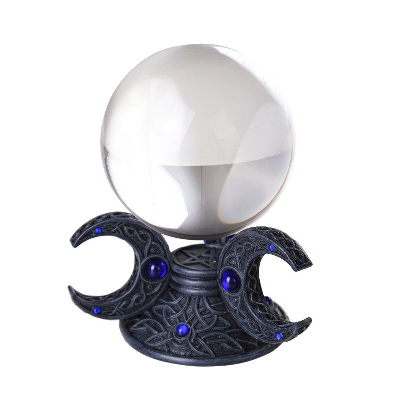 Triple Moon Goddess - Gazing Ball w/ Stand