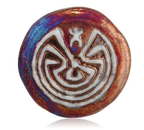 Raku Magnet - Man in Maze
